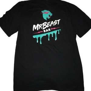 Mr Beast Bar Feast Like a Beast Tee Shirt Mens Medium New
